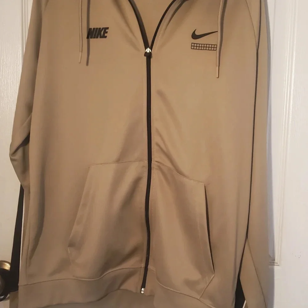 Nike DNA PKA full zip khaki / black hooded large jacket - Picture 3 of 8